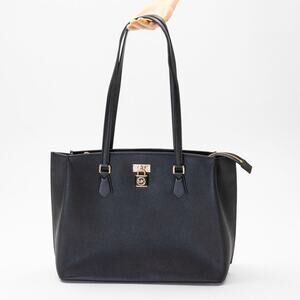 MICHAEL Michael Kors Ruby Large Saffiano Leather Tote Bag Black (Pre-owned)